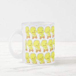Taza De Cristal Esmerilado Tweety
