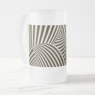 Taza De Cristal Esmerilado Twists 3D Mug De Cerveza Frotada