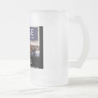 Taza De Cristal Esmerilado u chupa a obama