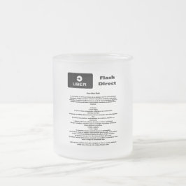 Taza De Cristal Esmerilado Uber Flash Direct Diretrizes