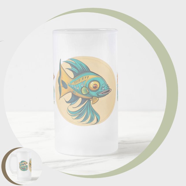 Taza De Cristal Esmerilado Ubicuo (Ubiquist Frosted Glass Beer Mug
)