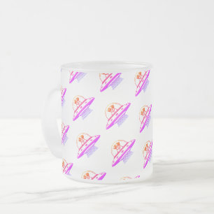 TAZA DE CRISTAL ESMERILADO UFO PETS