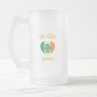 Taza De Cristal Esmerilado Un abuelo afortunado