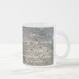 Taza De Cristal Esmerilado Un cambio de escena es toda la inspiración que nec