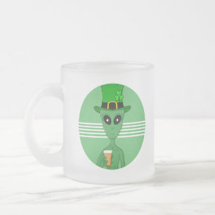 Taza De Cristal Esmerilado Un extranjero de St. Patrick