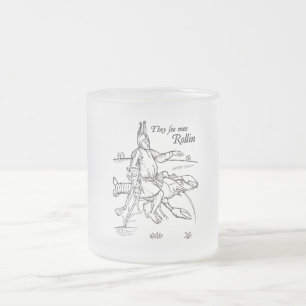 Taza De Cristal Esmerilado Un paseo en bici