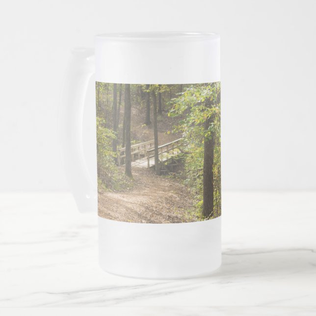 Taza De Cristal Esmerilado Un pasillo de ramificación (Anverso izquierdo)