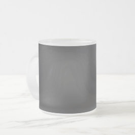 Taza De Cristal Esmerilado Un patrón azul oscuro sin ningún detalle