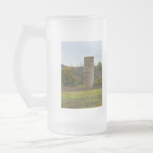 Taza De Cristal Esmerilado Un viejo silo de granja