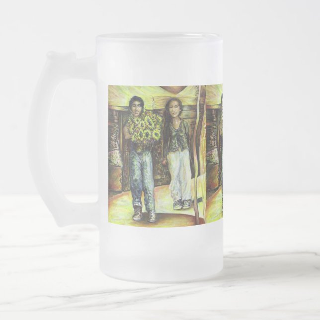 Taza De Cristal Esmerilado Una fase de ChapeI de un ChaIIenge (Izquierda)