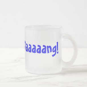 Taza De Cristal Esmerilado ¡Una palabra lo dice todo!
