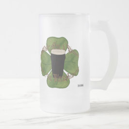 Taza De Cristal Esmerilado Una pinta de lo negro