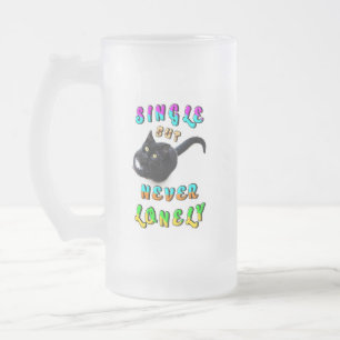Taza De Cristal Esmerilado Único pero nunca solitario