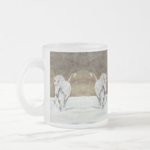 Taza De Cristal Esmerilado Unicornio islandés