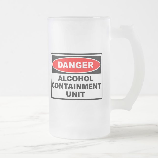 Taza De Cristal Esmerilado Unidad de la contención del alcohol (Derecha)
