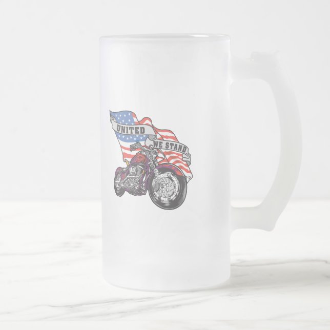 Taza De Cristal Esmerilado Unido colocamos la bici (Derecha)