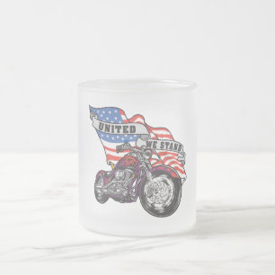 Taza De Cristal Esmerilado Unido nos colocamos