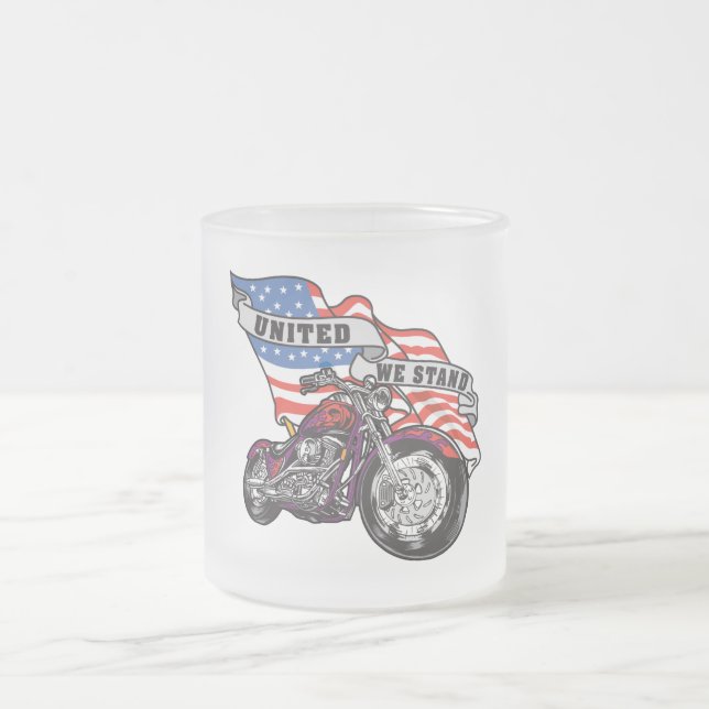 Taza De Cristal Esmerilado Unido nos colocamos (Centro)