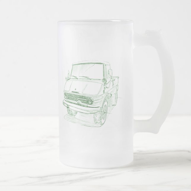 Taza De Cristal Esmerilado Unimog 421 (Derecha)