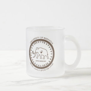 Taza De Cristal Esmerilado Universidad de Beringia Mamut