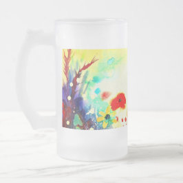 Taza De Cristal Esmerilado Uno tropical