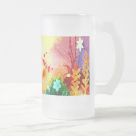 Taza De Cristal Esmerilado Uno tropical