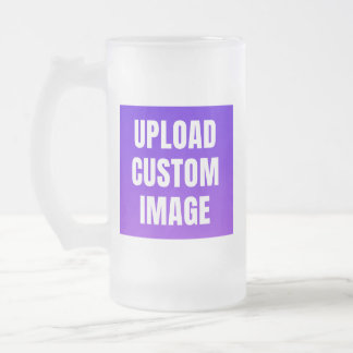 Taza De Cristal Esmerilado Upload 2 Custom Image - Add Your Own To Print On A