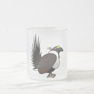 Taza De Cristal Esmerilado Urogallo sabio de Birdorable