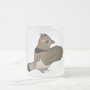 Taza De Cristal Esmerilado Urogallo superado (el teclear)