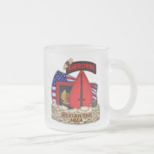 Taza De Cristal Esmerilado USASOC operaciones especiales comando frosty mug