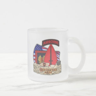 Taza De Cristal Esmerilado USASOC operaciones especiales comando frosty mug