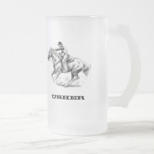 Taza De Cristal Esmerilado Usher, boda occidental helada