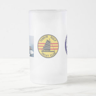 TAZA DE CRISTAL ESMERILADO USS ENTERPRISE CVAN 65