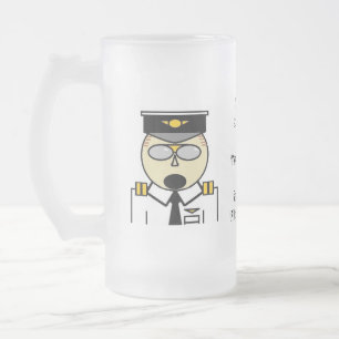 Taza De Cristal Esmerilado Usted debe verlo del flightdeck helado