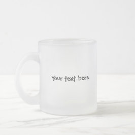 Taza De Cristal Esmerilado Vaca