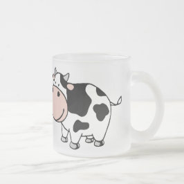 Taza De Cristal Esmerilado Vaca