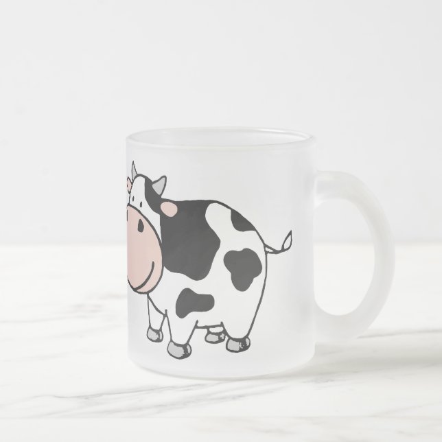 Taza De Cristal Esmerilado Vaca (Derecha)