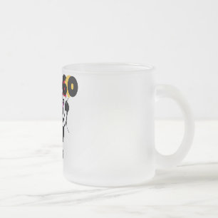 Taza De Cristal Esmerilado Vaca santa soy 60 camisetas y regalos