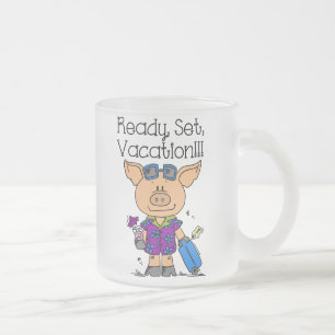 Taza De Cristal Esmerilado Vacaciones preparadas