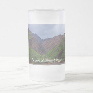 Taza De Cristal Esmerilado Valle al río Toklat de Denali