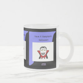 Taza De Cristal Esmerilado Vamptastic Halloween Pequeña Bruja de vidrio