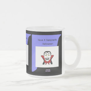 Taza De Cristal Esmerilado Vamptastic Halloween Pequeña Bruja de vidrio