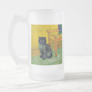 Taza De Cristal Esmerilado Van Gogh Black Cat