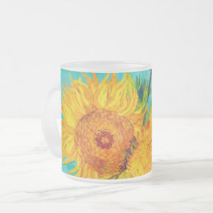 Taza De Cristal Esmerilado Van Gogh Sunflowers