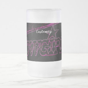 Taza De Cristal Esmerilado vaquera