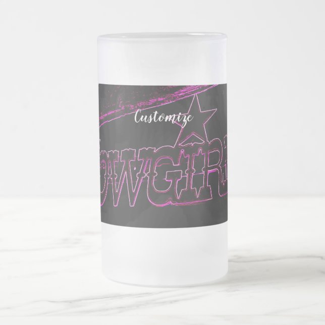 Taza De Cristal Esmerilado vaquera (Centro)