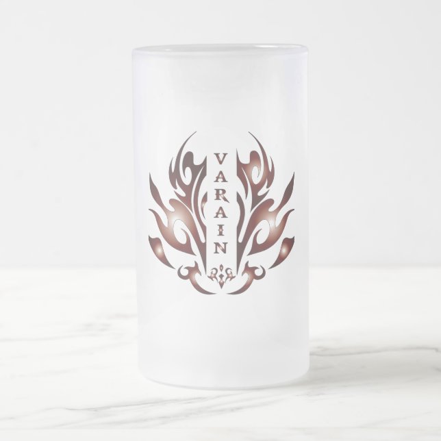 Taza De Cristal Esmerilado Varain Beer Glass (Centro)
