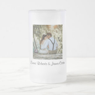 Taza De Cristal Esmerilado Vaso de cerveza moderno personalizado