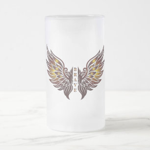 Taza De Cristal Esmerilado Vaso de cerveza valiente