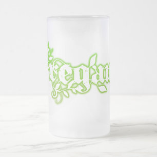 Taza De Cristal Esmerilado Vegano